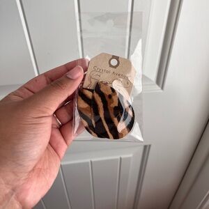 Animal Print dangle earrings